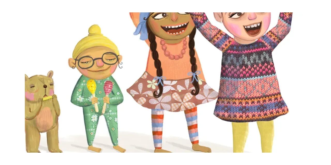 Children dressing up for Satsang